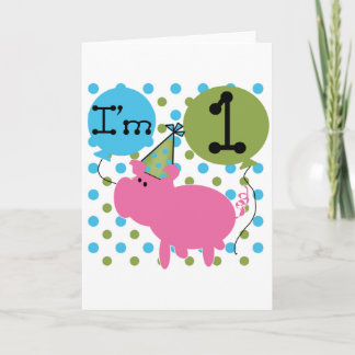 Tarjeta Cerdo camisetas de cumpleaños y regalos