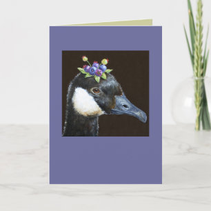 Tarjeta Cerdo de Canadá con carta de arándanos