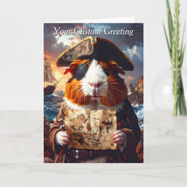 Tarjeta Cerdo de Guinea Pirata