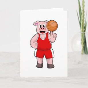 Tarjeta Cerdo en deportes de baloncesto