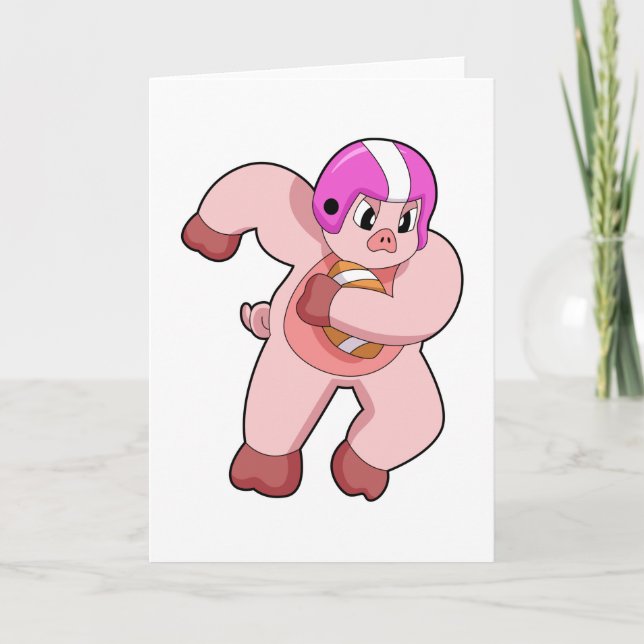 Tarjeta Cerdo en deportes de fútbol (Anverso)