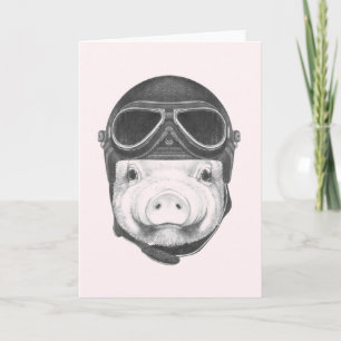 Tarjeta Cerdo oscuro