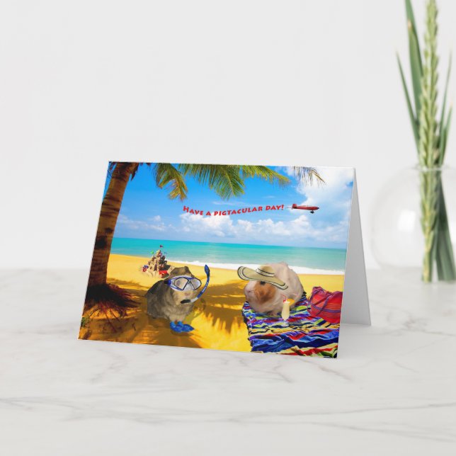 Tarjeta Cerdo tipo de día (Anverso)