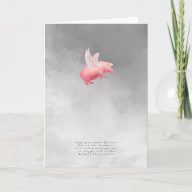 Tarjeta Cerdo volador (Anverso)
