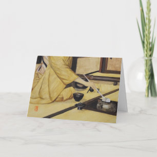 Tarjeta Ceremonia de té cerrada