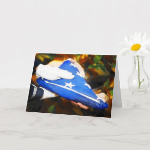 Tarjeta Ceremonia militar del Día del Veterano