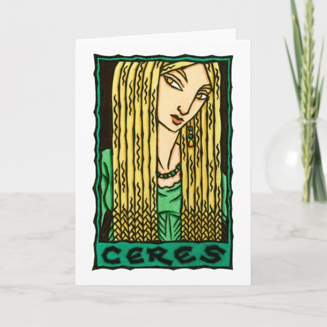 Tarjeta Ceres Greeting Card (Anverso)