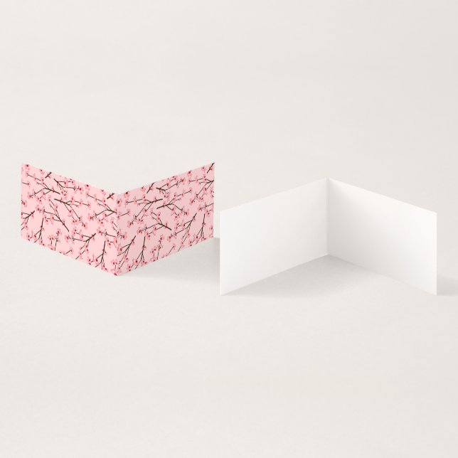 Tarjeta Cerezo en flor (Interior y exterior)