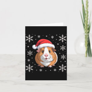 Tarjeta Cero Guinea G con sombrero de Santa Navidad 