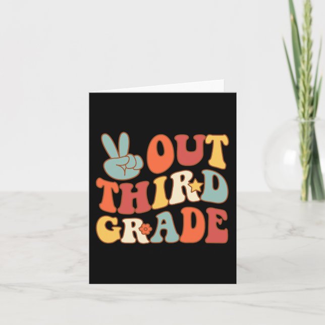 Tarjeta Cerrar sesión Tercer Grado Groovy Últimos Días Esc (Anverso)