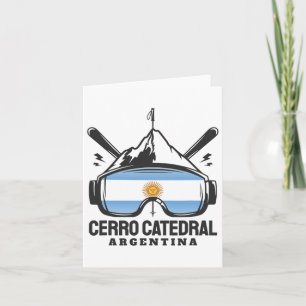 Tarjeta Cerro Catedral Argentina Estación de Esquí Esquí R