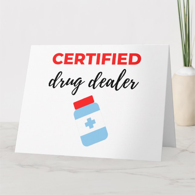 Tarjeta Certified Drug Dealer 2 (Anverso)