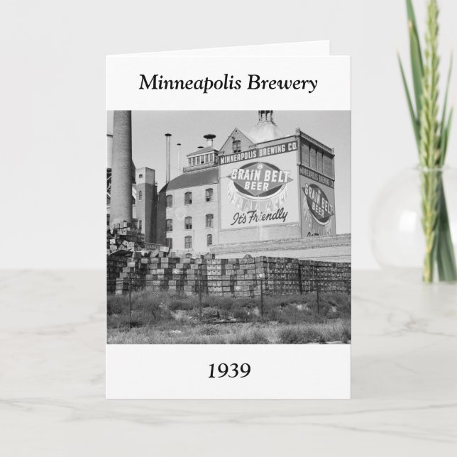 Tarjeta Cervecería de Minneapolis, los años 30 (Anverso)