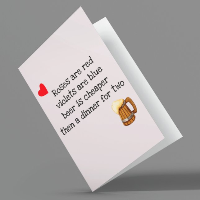 Tarjeta Cerveza anti Día de San Valentín es divertida (Subido por el creador)