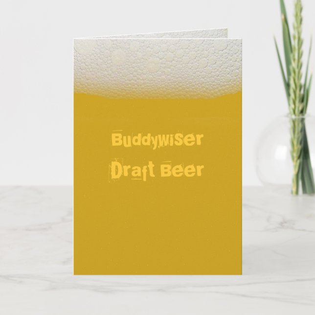 Tarjeta Cerveza BuddywiserDraft (Anverso)