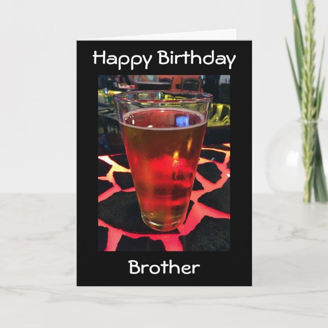 TARJETA CERVEZA DE CUMPLEAÑOS EN UN BAR DE GUAY (Anverso)