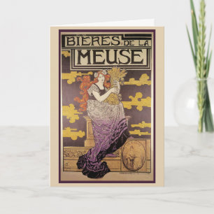 Tarjeta Cerveza de la Meuse de Marc Auguste Bastard