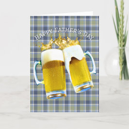 Tarjeta Cerveza del Día del Padre en rebanada