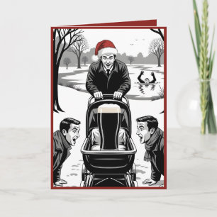 Tarjeta Cerveza divertida de Navidad