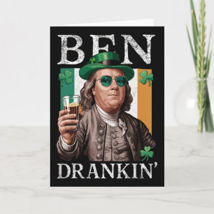Tarjeta Cerveza irlandesa Ben Drankin - Hombres y mujeres 