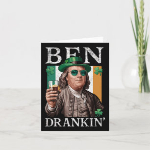 Tarjeta Cerveza Irlandesa Ben Drankin - St Pattys Hombres