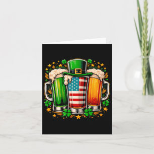 Tarjeta Cerveza Irlandesa Irlanda Bandera Americana Día de
