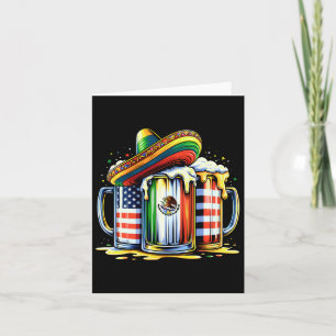 Tarjeta Cerveza Mexicana Bandera De Usa Cinco De Mayo Fies