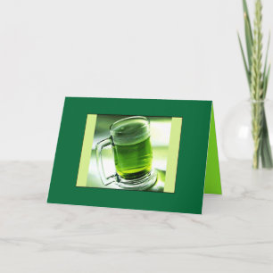 Tarjeta Cerveza verde