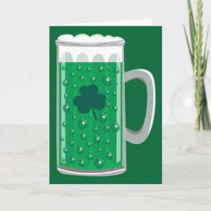 Tarjeta Cerveza verde