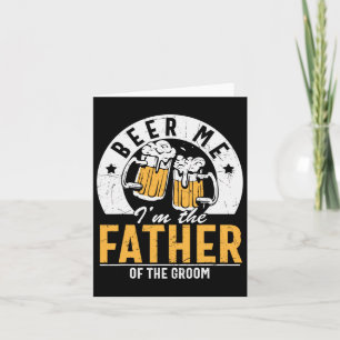 Tarjeta Cerveza Yo soy el padre del novio - Boda del hijo