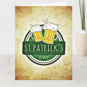 Tarjeta Cervezas del Día de San Patricio