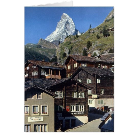 TARJETA CERVINO, ZERMATT SUIZA