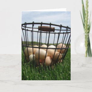 Tarjeta Cesta de huevos