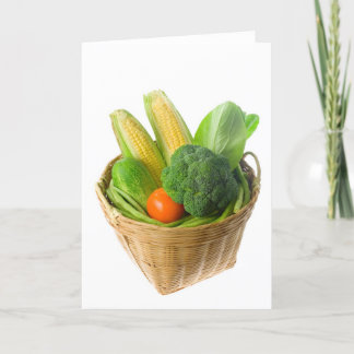 Tarjeta Cesta de verduras
