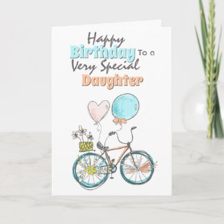 Tarjeta Cesta florida de bicicleta baile caprichoso de cum