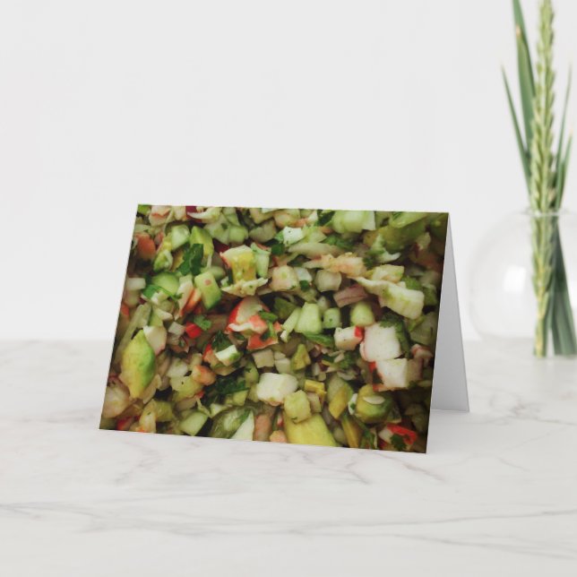 Tarjeta "Ceviche" Get Well Card (Anverso)