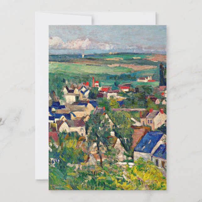 Tarjeta Cezanne - Auvers, vista panorámica (Anverso)