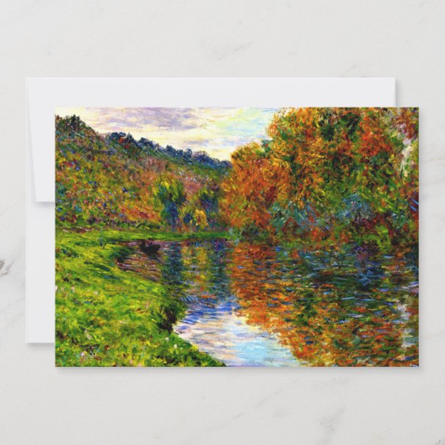 Tarjeta Cezanne - Brazo de Jeufosse, otoño, (Anverso)