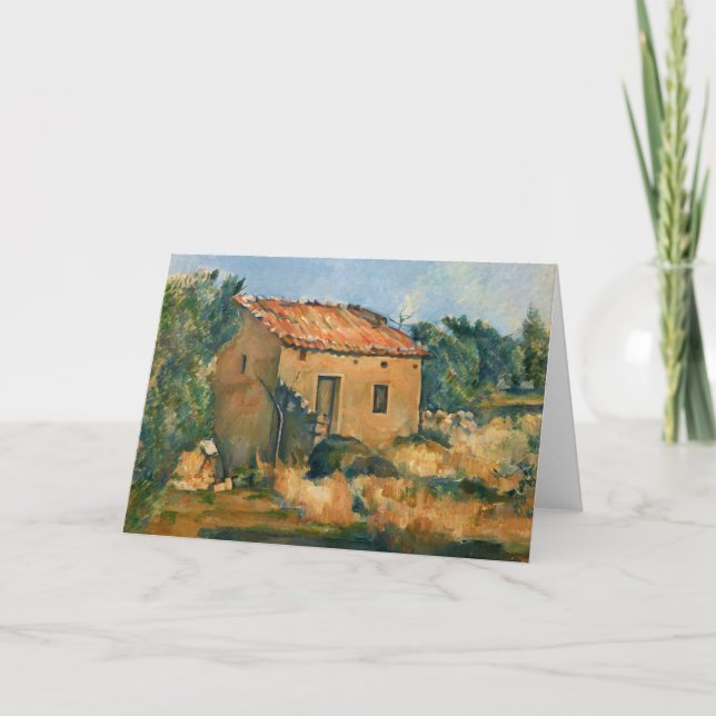 Tarjeta Cezanne - Casa abandonada cerca de Aix-en-Provence (Anverso)