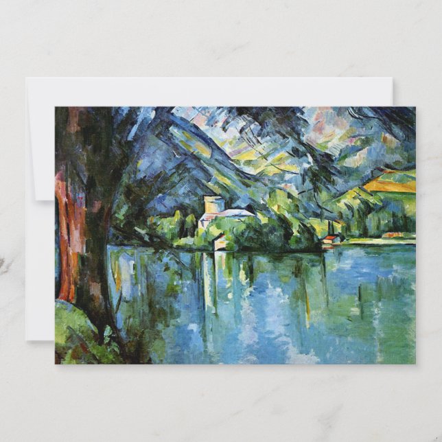 Tarjeta Cezanne - El lago de Annecy (Anverso)