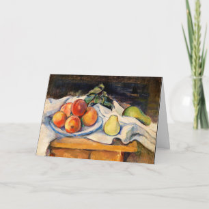 Tarjeta Cezanne - Fruta en una mesa