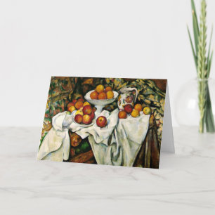 Tarjeta Cezanne - manzanas y Naranjas