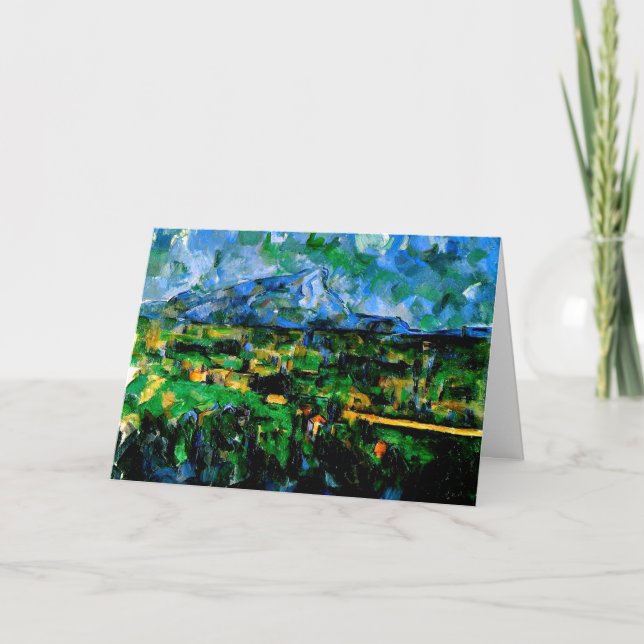 Tarjeta Cezanne - Mont Sainte Victoire (Anverso)