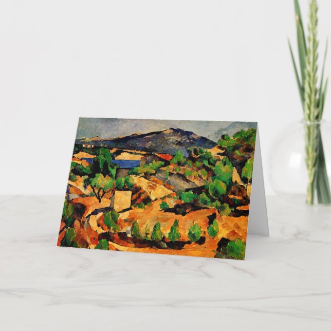 Tarjeta Cezanne - Montañas vistas desde l'Estaque (Anverso)
