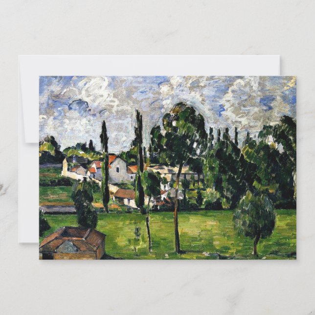 Tarjeta Cezanne - Paisaje con línea de agua (Anverso)