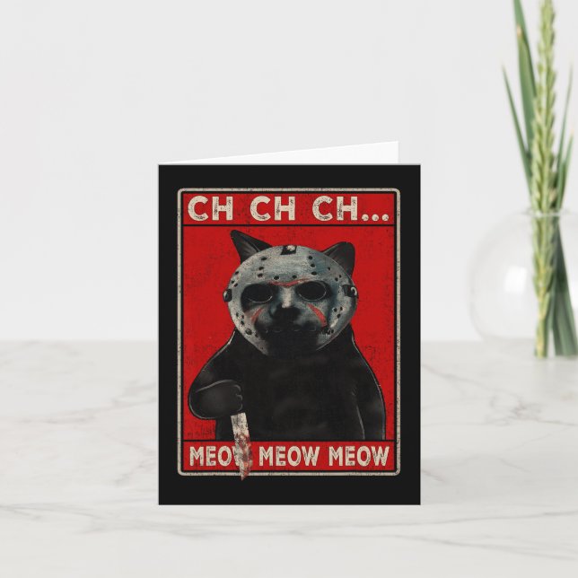 Tarjeta CH CH CH CH...Meow Meow Meow (Anverso)