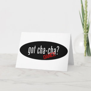 Tarjeta Cha-Cha Dance Items - tengo cha-cha