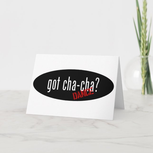 Tarjeta Cha-Cha Dance Items - tengo cha-cha (Anverso)