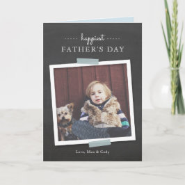 Tarjeta Chalkboard Cheer Cheer Father's Day Card