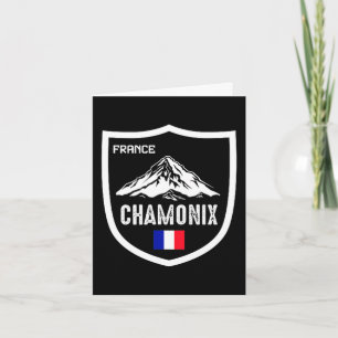 Tarjeta Chamonix Francia estación de esquí esquí montaña f